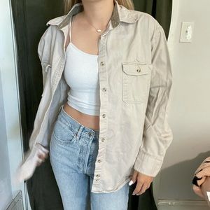 super cute oversized collard long sleeve !